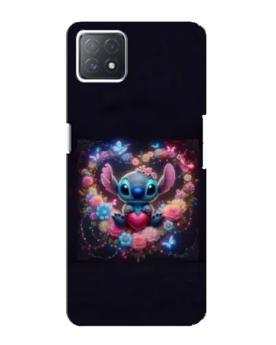 Чехол для OPPO A72 (5G) с картинкой «Stitch в цветах» Чехол для OPPO A72 (5G) с картинкой «Stitch в цветах»
