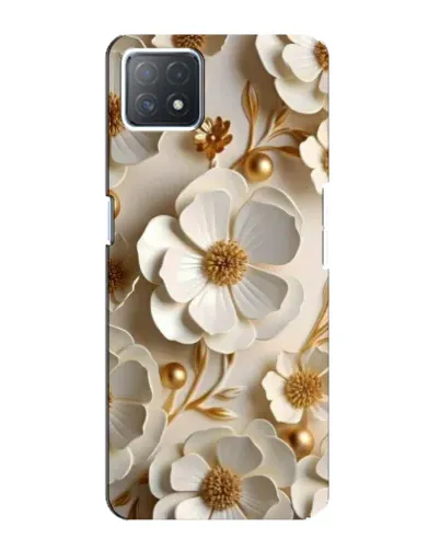 Чехол для OPPO A72 (5G) с картинкой «Белие бумажние  цвети»