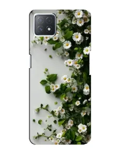 Чехол для OPPO A72 (5G) с картинкой «Ветка мелких белых цветов»