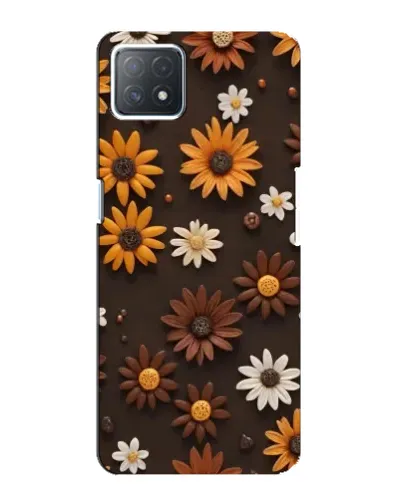 Чехол для OPPO A72 (5G) с картинкой «Узор из маленьких подсолнухов»