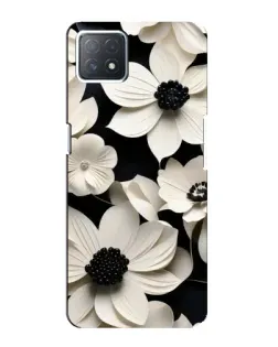 Чехол для OPPO A72 (5G) с картинкой «Объемные белые цветы»