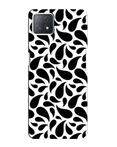 Чехол для OPPO A72 (5G) с картинкой «Контрастные черные капли»