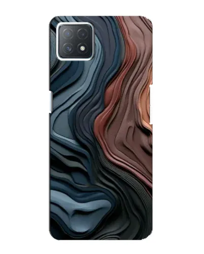 Чехол для OPPO A72 (5G) с картинкой «Цветные волны каньона»