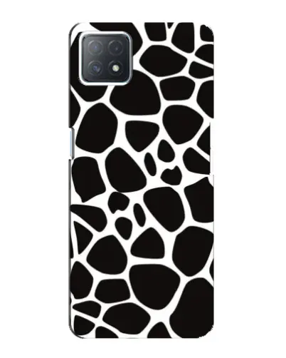 Чехол для OPPO A72 (5G) с картинкой «Черно-белый жираф»