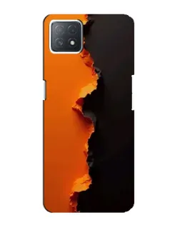 Чехол для OPPO A72 (5G) с картинкой «Оранжевый разлом»
