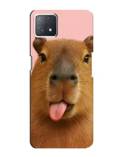 Чохол для OPPO A72 (5G) з картинкою «Капібара з язиком»