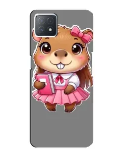 Чохол для OPPO A72 (5G) з картинкою «Дівчинка капібара»