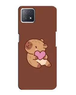 Чохол для OPPO A72 (5G) з картинкою «Капібара з серцем»