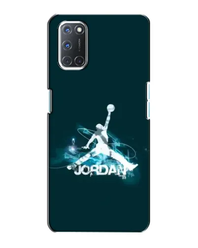 Чехол для OPPO A72 с картинкой «Jordan Blue Fire»