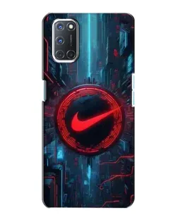 Чехол для OPPO A72 с картинкой «Техногенный стиль Nike»