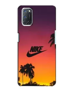 Чехол для OPPO A72 с картинкой «Nike на закате солнца»