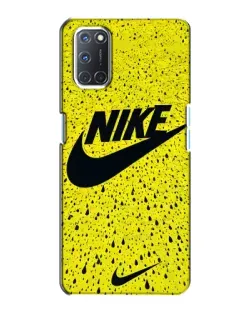 Чехол для OPPO A72 с картинкой «Желтый текстурный Nike»
