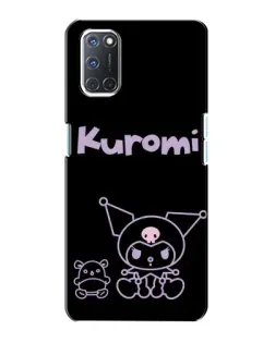 Чохол для OPPO A72 з картинкою «Kuromi — чорний мінімалізм»