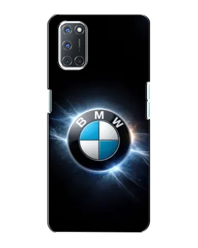 Чохол для OPPO A72 з картинкою «BMW — неонове сяйво»
