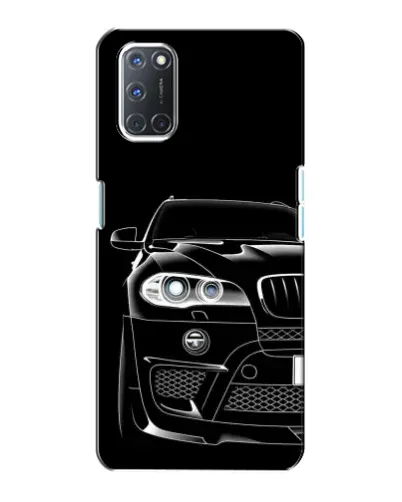 Чохол для OPPO A72 з картинкою «Темний силует BMW»