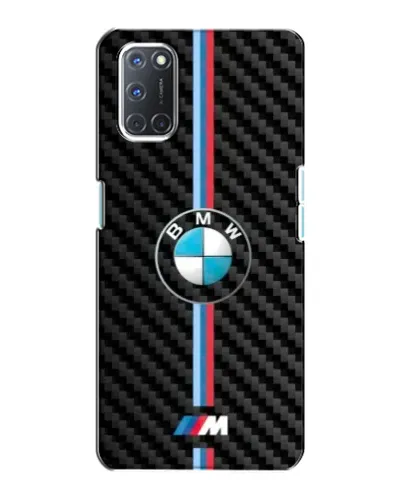 Чохол для OPPO A72 з картинкою «Емблема BMW та карбон»