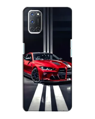 Чохол для OPPO A72 з картинкою «Червона BMW на дорозі»