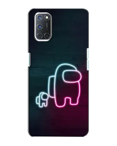 Чохол для OPPO A72 з картинкою «Among Us неон-арт»