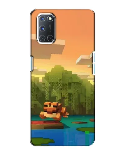 Чохол для OPPO A72 з картинкою «Майнкрафт захід сонця»