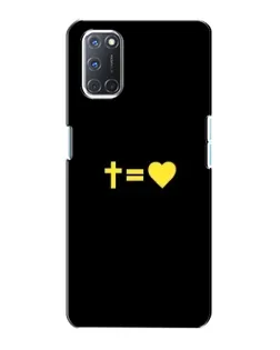 Чохол для OPPO A72 з картинкою «Серце та Хрест»