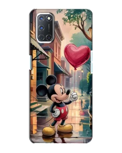 Чохол для OPPO A72 з картинкою «Міккі та кулька-серце»