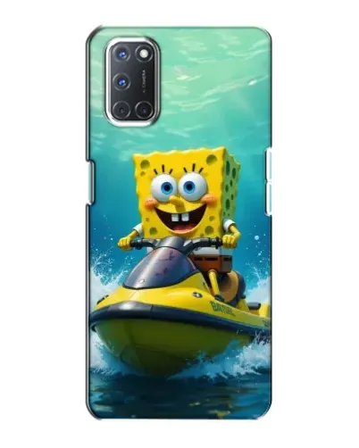 Чохол для OPPO A72 з картинкою «Спанч Боб на гідроциклі»