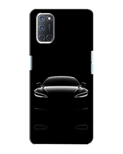 Чохол для OPPO A72 з картинкою «Силует Tesla Night»