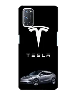 Чохол для OPPO A72 з картинкою «Tesla Model Y»