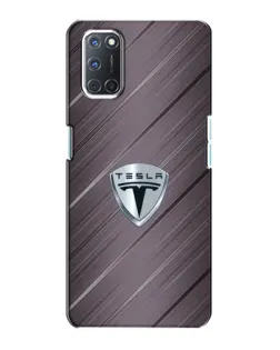 Чохол для OPPO A72 з картинкою «Металева текстура Tesla»