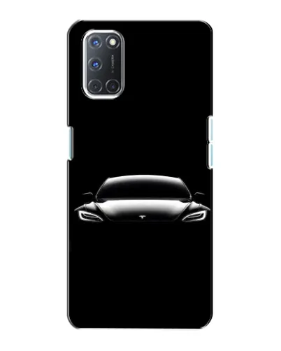 Чохол для OPPO A72 з картинкою «Фари Tesla Night»