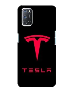 Чохол для OPPO A72 з картинкою «Tesla Red Logo»