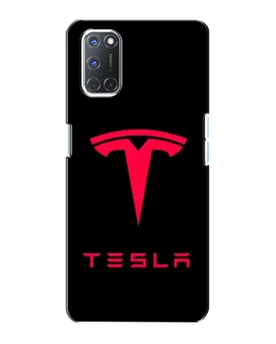 Чохол для OPPO A72 з картинкою «Tesla Red Logo»