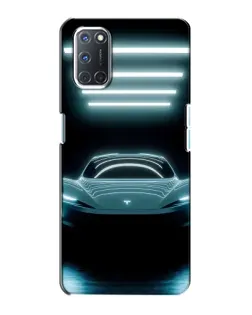 Чохол для OPPO A72 з картинкою «Tesla в неоні»