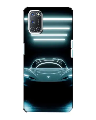 Чохол для OPPO A72 з картинкою «Tesla в неоні»