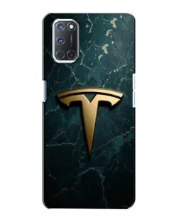 Чохол для OPPO A72 з картинкою «Мармурова Tesla Gold»