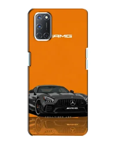 Чохол для OPPO A72 з картинкою «Помаранчевий Mercedes AMG»