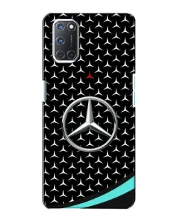 Чохол для OPPO A72 з картинкою «Mercedes — бірюзовий акцент»