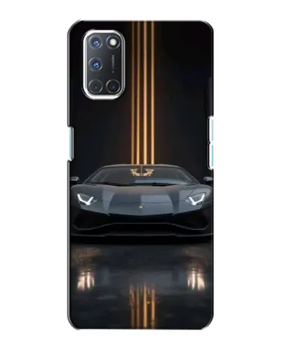 Чохол для OPPO A72 з картинкою «Lamborghini золоті лінії»