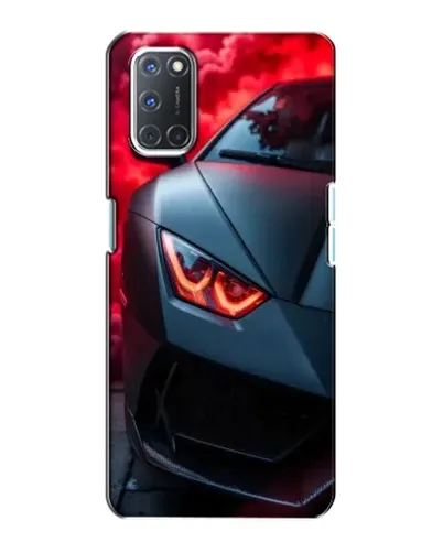 Чохол для OPPO A72 з картинкою «Lamborghini червоне сяйво»