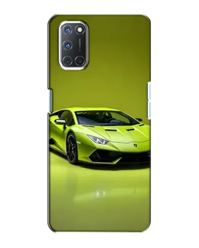 Чохол для OPPO A72 з картинкою «Салатовий Lamborghini Huracan»