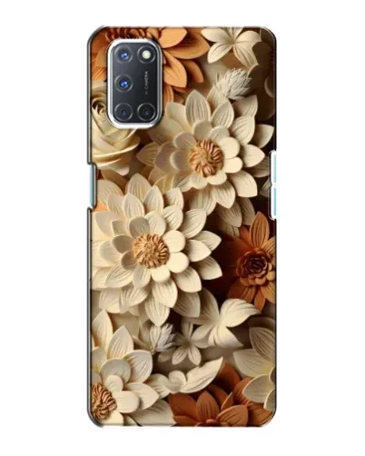 Чохол для OPPO A72 з картинкою «Бежевий флористичний декор» Чохол для OPPO A72 з картинкою «Бежевий флористичний декор»