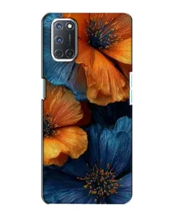 Чохол для OPPO A72 з картинкою «Яскрава синьо-помаранчева флора» Чохол для OPPO A72 з картинкою «Яскрава синьо-помаранчева флора»