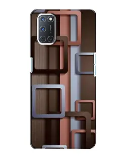 Чохол для OPPO A72 з картинкою «Коричневі об'ємні квадрати» Чохол для OPPO A72 з картинкою «Коричневі об'ємні квадрати»