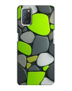 Чохол для OPPO A72 з картинкою «Яскрава неонова галька»