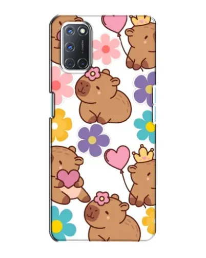 Чохол для OPPO A72 з картинкою «Квітковий паттерн капібар» Чохол для OPPO A72 з картинкою «Квітковий паттерн капібар»