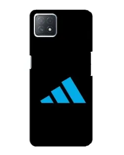 Чехол для OPPO A73 (5G) с картинкой «Adidas Cyan Logo»