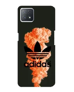Чехол для OPPO A73 (5G) с картинкой «Оранжевый дым Adidas»
