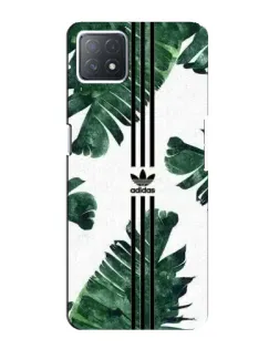 Чехол для OPPO A73 (5G) с картинкой «Пальмовые листья адидас»