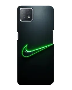 Чехол для OPPO A73 (5G) с картинкой «Неоновый контур Nike» Чехол для OPPO A73 (5G) с картинкой «Неоновый контур Nike»