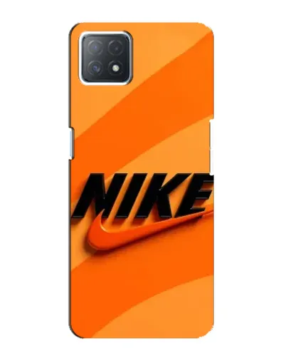 Чехол для OPPO A73 (5G) с картинкой «Оранжевый драйв Nike»